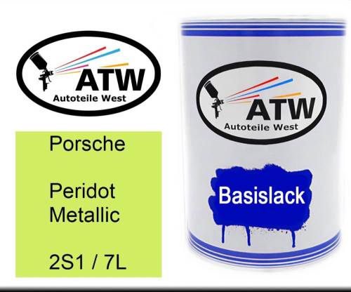 Porsche, Peridot Metallic, 2S1 / 7L: 500ml Lackdose, von ATW Autoteile West.